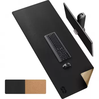 MOZOS LDP1260 Premium Leather Desk Mat 1200x600 mm Black