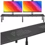 MOZOS SPM2 Dvigubo monitoriaus stovas 1000x230x120 mm Juodas