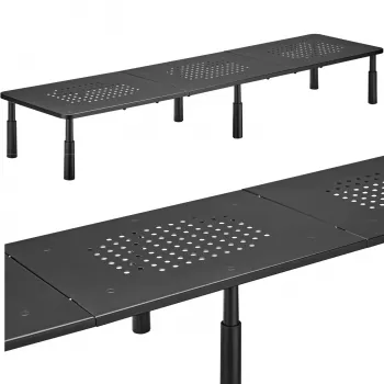 MOZOS SPM2 Dvigubo monitoriaus stovas 1000x230x120 mm Juodas