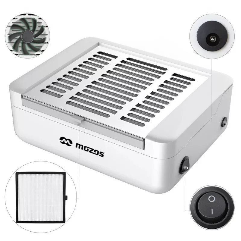 MOZOS LG608 Nagų dulkių siurblys 40W Baltas