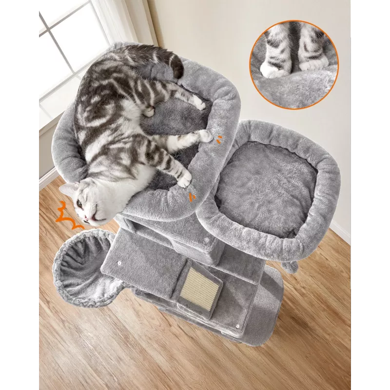 MOZOS Kitty Tree Large Cat Tree for Cats High 206 cm