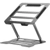 Ergonominis nešiojamojo kompiuterio stovas MOZOS N2-BK, juodas, reguliuojamo aukščio, sulankstomas, aliuminis