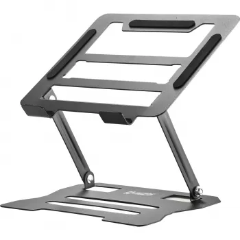 MOZOS N2-BK Ergonomic Laptop Stand - Black, Adjustable Height, Foldable, Aluminum