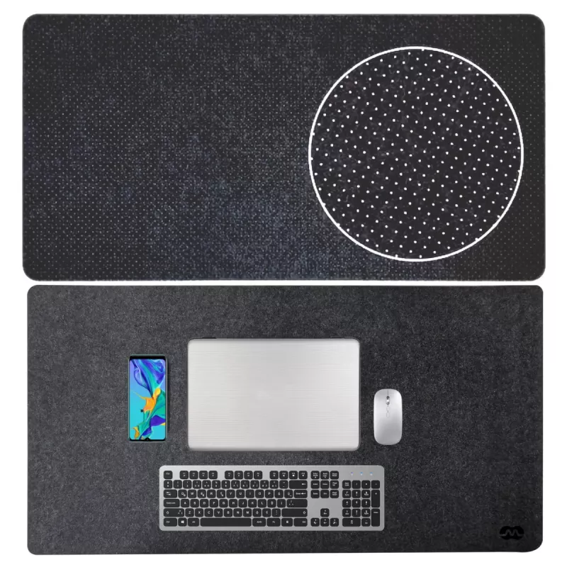 MOZOS WOOL-PAD Premium Desk Mat 120x60cm Anthracite Grey
