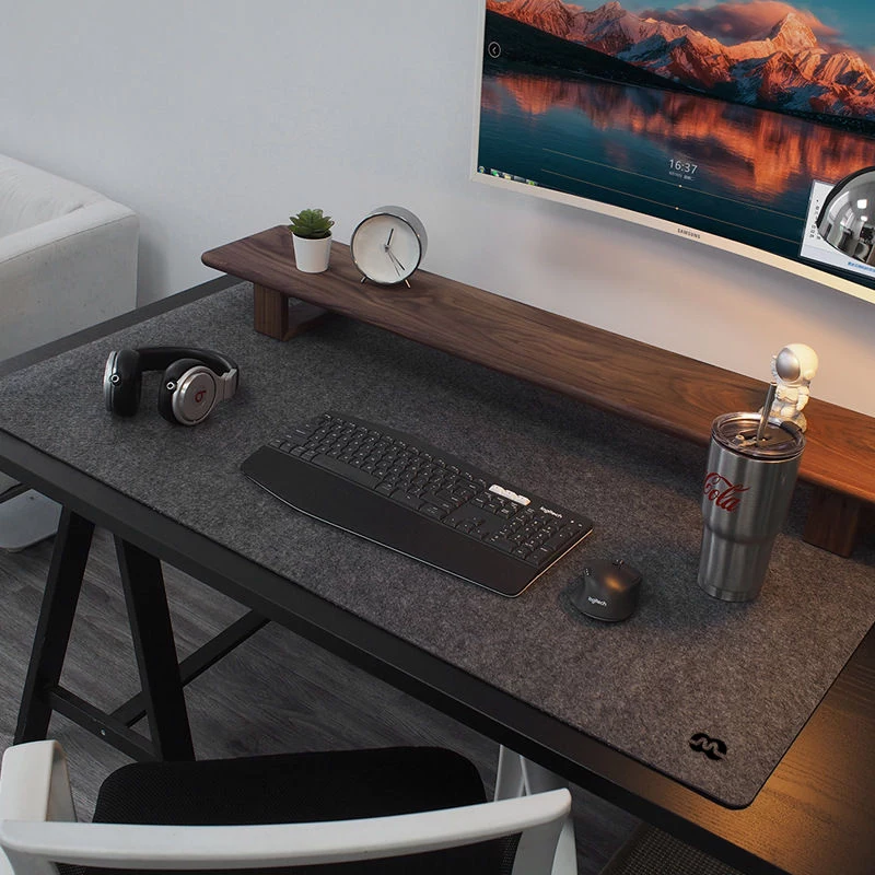 MOZOS WOOL-PAD Premium Desk Mat 120x60cm Anthracite Grey