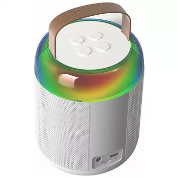 MOZOS MK White Karaoke Mikrofonas Bluetooth Garsiakalbis