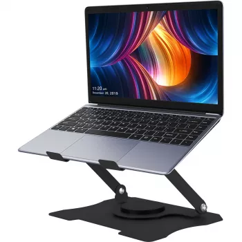 MOZOS N4-BK ergonomiškas nešiojamojo kompiuterio stovas juodas
