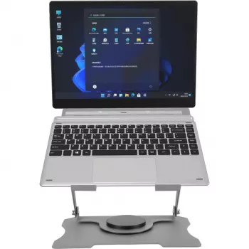 MOZOS N4-SV ergonominis nešiojamojo kompiuterio stovas sidabrinis