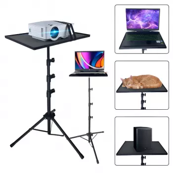 MOZOS PL2 Universal Tripod Stand for Projector, Laptop, Tablet, Black, 70-120 cm, 10 kg