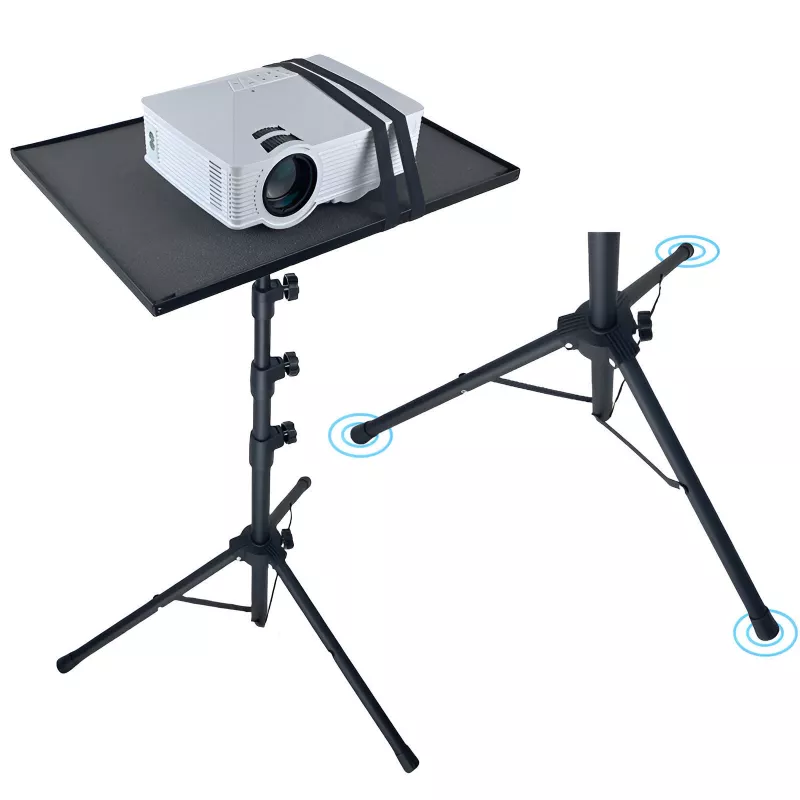 MOZOS PL2 Universal Tripod Stand for Projector, Laptop, Tablet, Black, 70-120 cm, 10 kg