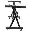 MOZOS KSX6 X-Style Keyboard Stand with Wheels for Digital Piano