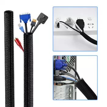 MOZOS CM-SET kabelių tvarkymo rinkinys – 23 dalys, juoda