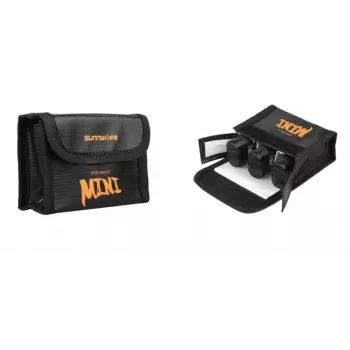 SUNNYLIFE Ugniai atsparus baterijų saugos maišelis, skirtas DJI Mavic Mini / Mini 2 / Mini SE - talpina 3 baterijas