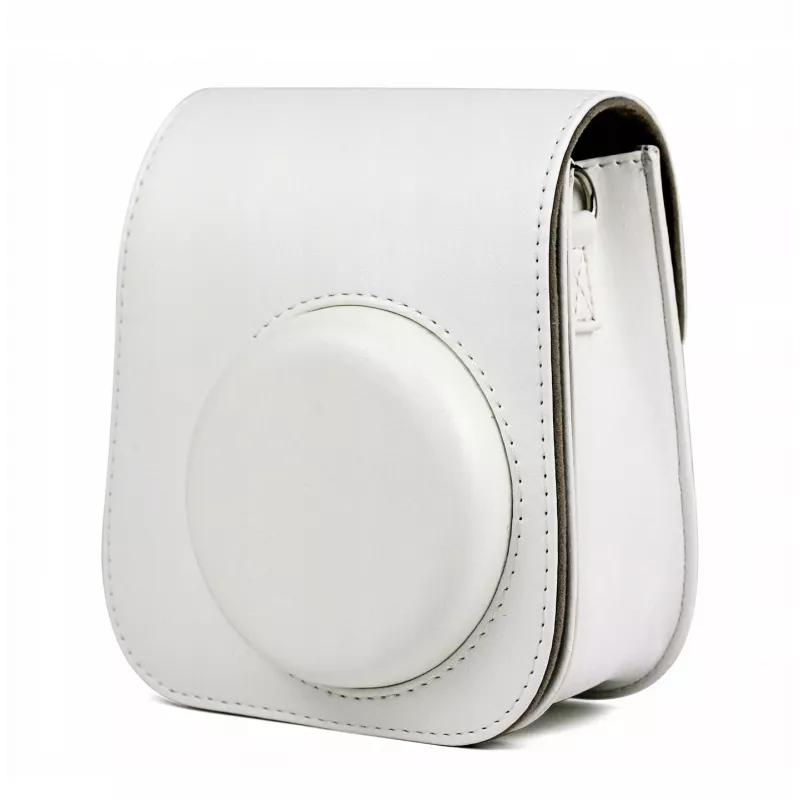 LOVEINSTANT 2-in-1 rinkinys: Apsauginis dėklas ir fotoalbumėlis, skirtas Fujifilm Instax Mini 11 - Baltas