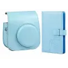 LOVEINSTANT 2-in-1 Set Case and Album for Fuji Instax Mini 11 Blue