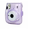 LOVEINSTANT Protective Case for Fujifilm Instax Mini 11 - Transparent Purple Glitter