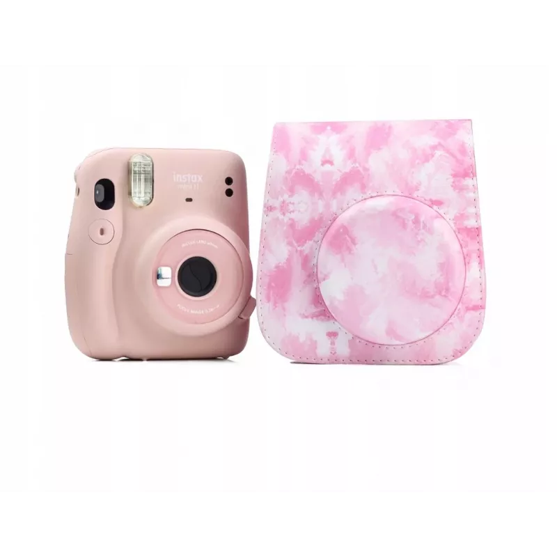 LOVEINSTANT Protective Case for Fujifilm Instax Mini 11 - Watercolor Pink Blurs