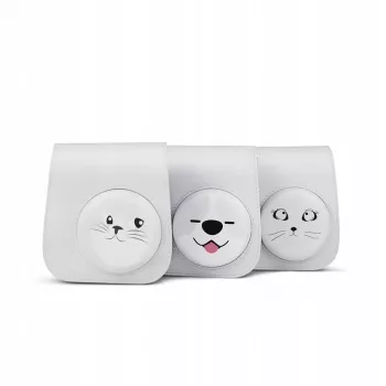 LOVEINSTANT apsauginis dėklas Fujifilm Instax Mini 11 fotoaparatui - Mielas katino dizainas, Pilka