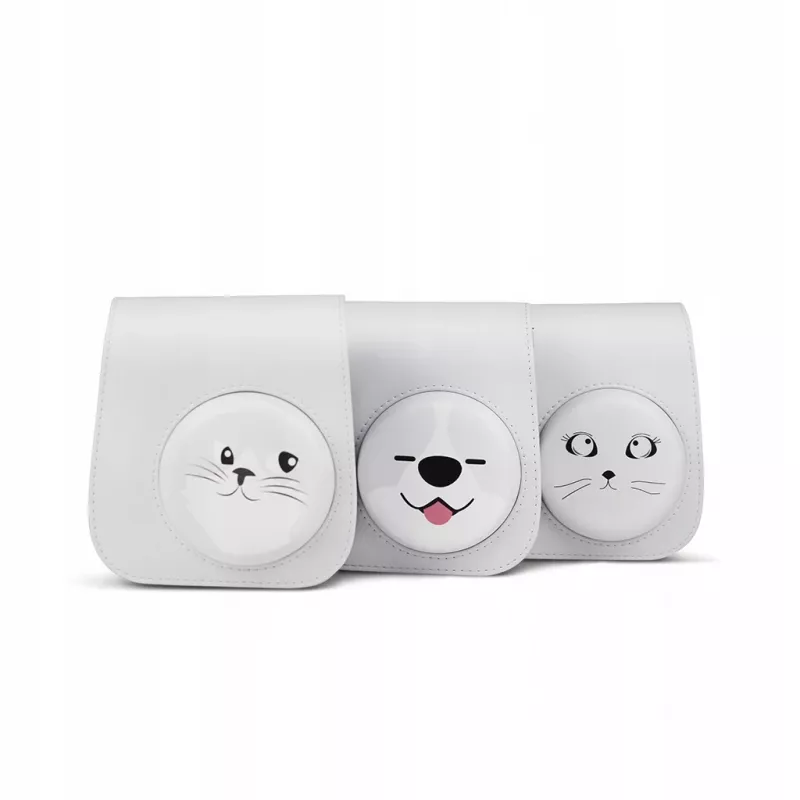 LOVEINSTANT apsauginis dėklas Fujifilm Instax Mini 11 fotoaparatui - Mielas katino dizainas, Pilka