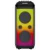 TONSIL Party Dance 1600 nešiojamas Bluetooth vakarėlių garsiakalbis su LED šviesomis, karaoke, 1600W PMPO, 80W RMS, 10 inch žemų dažnių garsiakalbiu, TWS, FM radiju, mikrofonu ir nuotolinio valdymo pulteliu