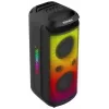 TONSIL Party Dance 1600 nešiojamas Bluetooth vakarėlių garsiakalbis su LED šviesomis, karaoke, 1600W PMPO, 80W RMS, 10 inch žemų dažnių garsiakalbiu, TWS, FM radiju, mikrofonu ir nuotolinio valdymo pulteliu