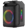 Tonsil Party Dance 800 nešiojamas Bluetooth vakarėlių garsiakalbis su karaoke, disko LED, 80W RMS, 2x8 inch žemų dažnių garsiakalbiais, juodas