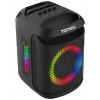 Tonsil Party Dance 800 nešiojamas Bluetooth vakarėlių garsiakalbis su karaoke, disko LED, 80W RMS, 2x8 inch žemų dažnių garsiakalbiais, juodas