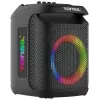 Tonsil Party Dance 800 nešiojamas Bluetooth vakarėlių garsiakalbis su karaoke, disko LED, 80W RMS, 2x8 inch žemų dažnių garsiakalbiais, juodas