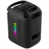 Tonsil Party Dance 800 nešiojamas Bluetooth vakarėlių garsiakalbis su karaoke, disko LED, 80W RMS, 2x8 inch žemų dažnių garsiakalbiais, juodas