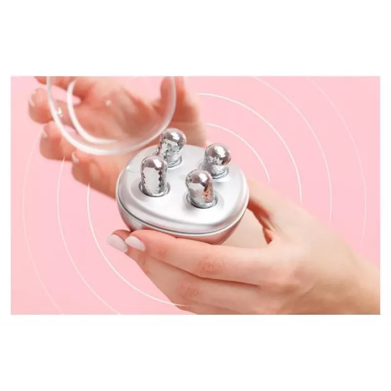 Garett Beauty Pretty Face + Glow Eye White - Daugiafunkcinis veido ir akių grožio prietaisas su LED terapija, valymu, masažu