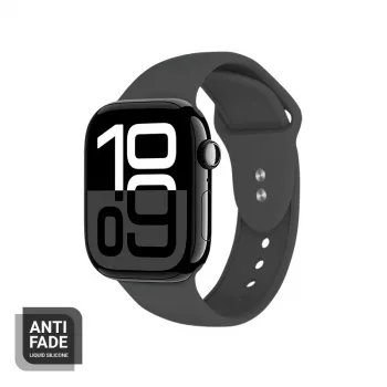 Crong Liquid Silicone Watch Strap for Apple Watch 44/45/46/49 mm - Graphite