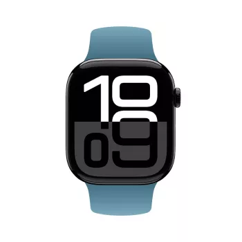 Crong Liquid Silicone Watch Strap for Apple Watch 38/40/41/42 mm - Marine Blue