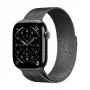 Crong Milano Steel - Nerūdijančio plieno apyrankė Apple Watch 38/40/41/42 mm (Grafitas)