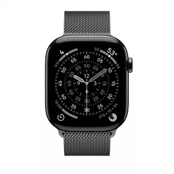 Crong Milano Steel - Nerūdijančio plieno apyrankė Apple Watch 38/40/41/42 mm (Grafitas)