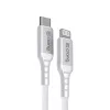Crong Armor Link USB-C į Lightning greito įkrovimo MFi laidas 150cm baltas