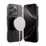 Crong Clear MAG Pro Case iPhone 16 Pro Max, MagSafe, Juodas rėmelis