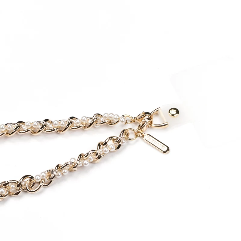 Crong Phone Charm Pearl Twist - Elegant Lanyard for Phone Cases