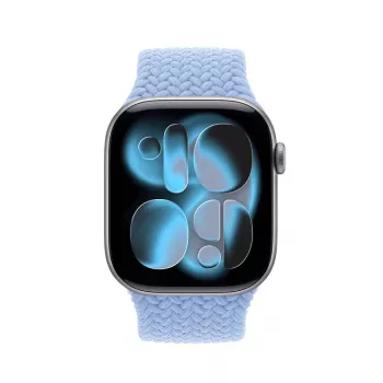 Crong Wave Band Braided Nylon Solo Loop, skirtas Apple Watch 38/40/41/42 mm, mėlyna
