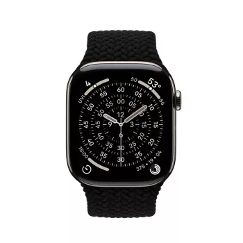 Crong Wave Band Braided Nylon Watch Strap for Apple Watch 44/45/46/49 mm (Juoda)