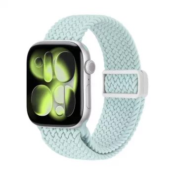 Crong Wave Band Braided Solo Loop Apple Watch 44/45/46/49 mm (Mėtų)