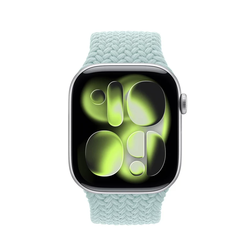 Crong Wave Band Braided Solo Loop Apple Watch 44/45/46/49 mm (Mėtų)