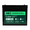 GREEN CELL Greencell AGM VRLA 12V 80Ah priežiūros nereikalaujantis akumuliatorius UPS, svarstyklėms, kemperiui (260x168x216mm)