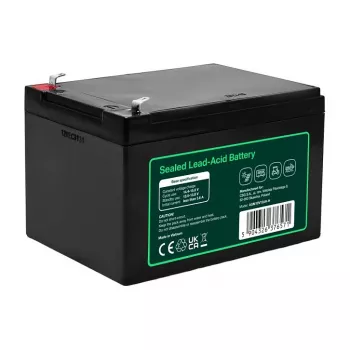 Greencell AGM VRLA 12V 12Ah priežiūros nereikalaujantis akumuliatorius kasos aparatams, žaislams, kameroms (151x98,5x95mm)