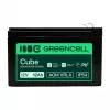 Greencell AGM VRLA 12V 12Ah priežiūros nereikalaujantis akumuliatorius kasos aparatams, žaislams, kameroms (151x98,5x95mm)