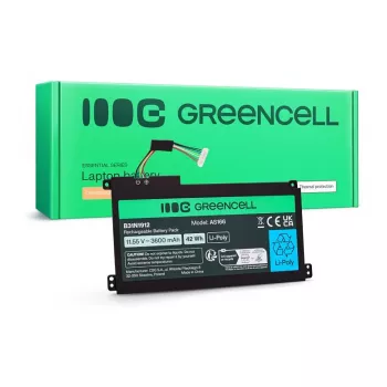 Green Cell baterija, skirta ASUS C31N1912 / B31N1912, 3 elementų, 42Wh, 11.55V, Li-ion polimerinė, juoda