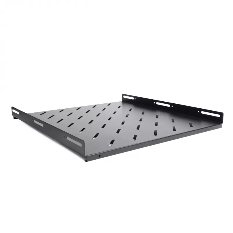 RACKTEL RL-P800S 1U 19-inch fiksuota lentyna gylis 800 mm, apkrova 80 kg, juoda