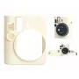 LOVEINSTANT Silikoninis apsauginis dėklas, skirtas Fujifilm Instax Mini 41 - Baltas/ smėlio spalvos