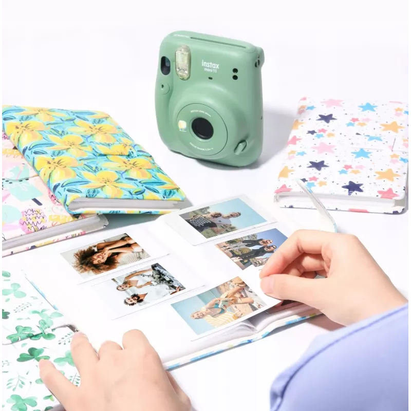 LOVEINSTANT Fotoalbumas, skirtas Fujifilm Instax Mini, 96 nuotraukoms, Dobilas Žalia
