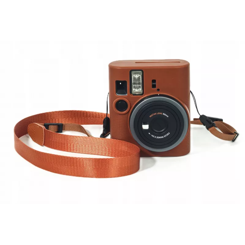 LOVEINSTANT Silikoninis apsauginis dėklas, skirtas Fujifilm Instax Mini 41 - Ruda spalva