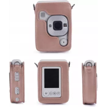 LOVEINSTANT Protective Case for Fujifilm Instax Mini LiPlay - Glossy Pink